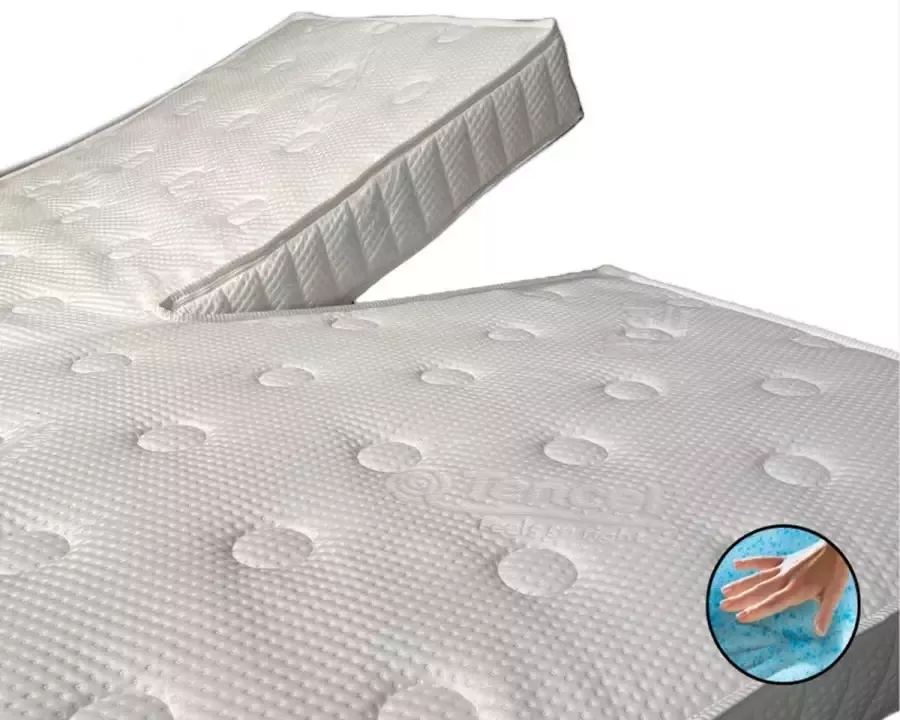 Dreambedden Splittopper Coolgel 200x200 Orthopedisch ca. 10cm dik Tencel