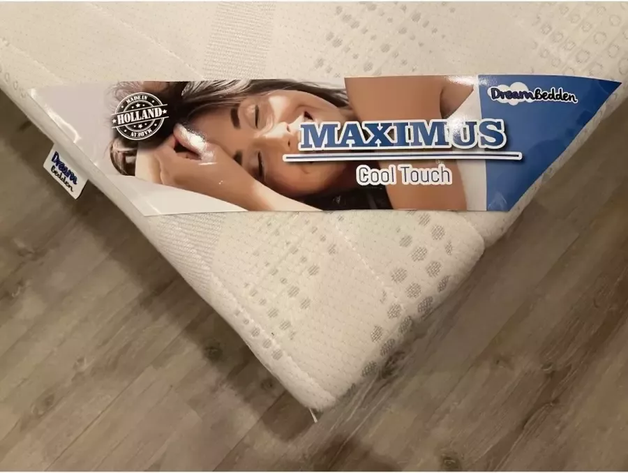 Dreambedden Splittopper Maximus 140x220 HR60 Koudschuim ca. 10 cm dik Cooltouch hoes