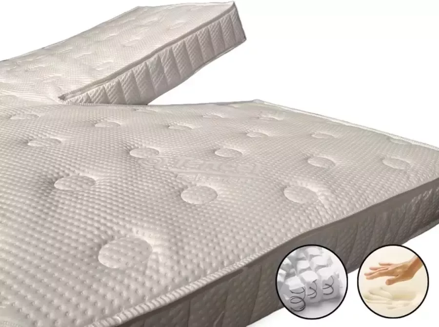 Dreambedden Splittopper Momentum Micropocketvering 200x210 Nasa Traagschuim ca. 14cm dik Tencel