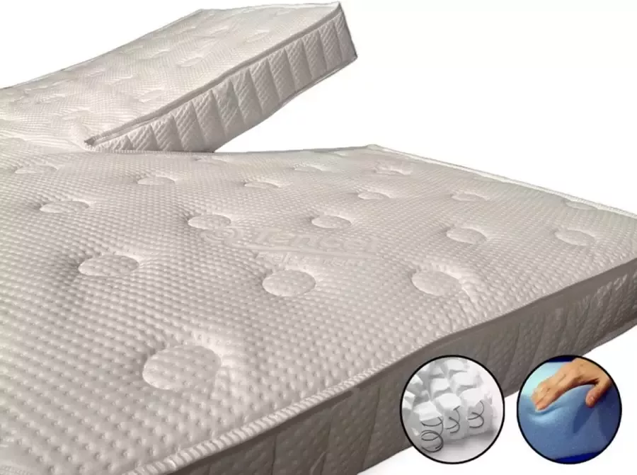 Dreambedden Splittopper Momentum Micropocketvering 200x220 HR55 Koudschuim ca. 14cm dik Tencel
