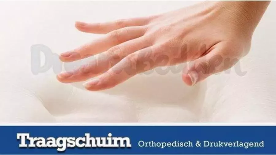 Dreambedden Topper 70x220 Orthopedisch SOFT Nasa Traagschuim 12 cm Dik Tencel XXL