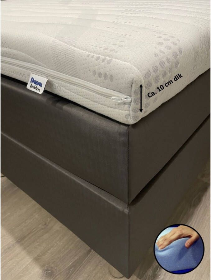 Dreambedden Topper Maximus 130x190 HR60 koudschuim Cooltouch 10 cm dik Medium stevig Topdekmatras