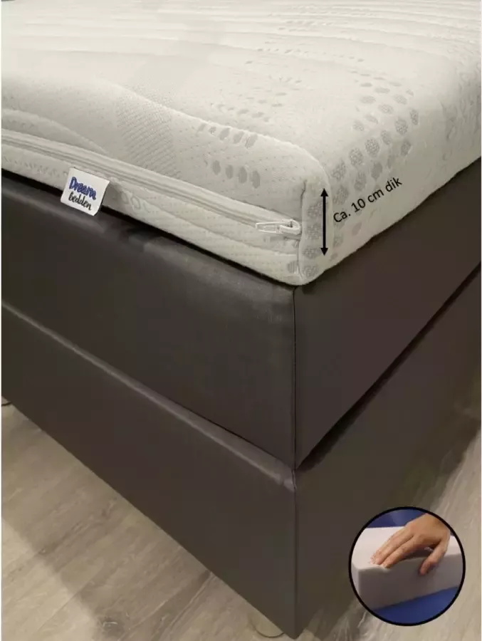 Dreambedden Topper Maximus 200x210 Hybride schuim Cooltouch 10 cm dik Medium stevig Topdekmatras