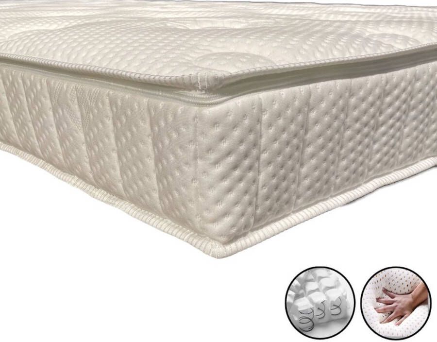 Dreambedden Topper Momentum Micropocketvering 100x190 Natuurlatex ca. 14cm dik Tencel