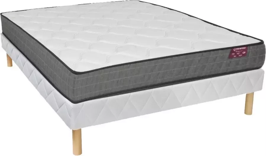 Dreame A Boxspring + traagschuim matrasset 20cm dik 160 x 200 cm MULTONE van A L 200 cm x H 20 cm x D 160 cm