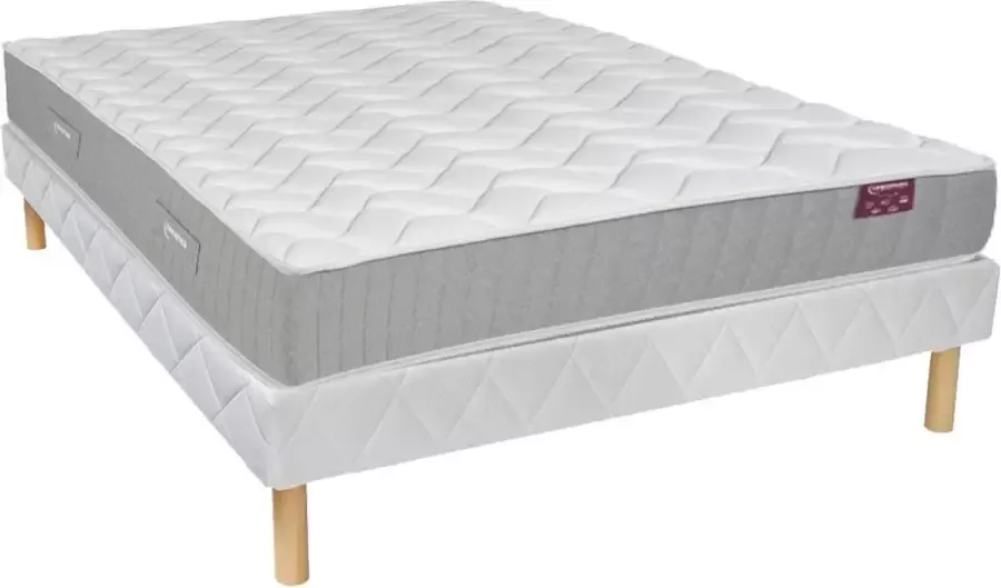 Dreame A Boxspring + traagschuim matrasset 22cm dik 140 x 190 cm LYRIADE van A L 190 cm x H 30 cm x D 140 cm