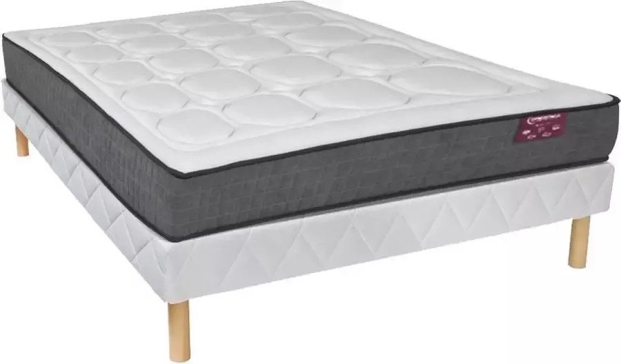 Dreame A Boxspring + traagschuim matrasset 23cm dik 140 x 190 cm COUZIO van A L 190 cm x H 23 cm x D 140 cm