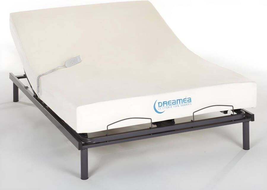 Dreame A Elektrische bed bedbodem en matras met vormgeheugen JIMBARAN II van A motor OKIN 140 x 200 cm L 200 cm x H 20 cm x D 140 cm