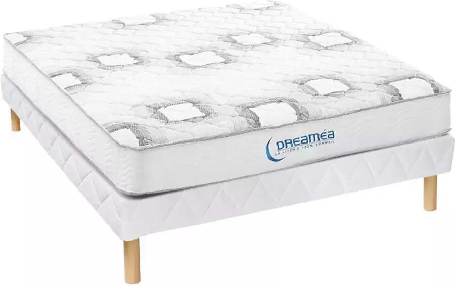 Vente-unique Set bedbodem en matras met pocketveren 20 cm dik SONGE van YSMÉE 160 x 200 cm L 200 cm x H 31 cm x D 160 cm - Foto 2