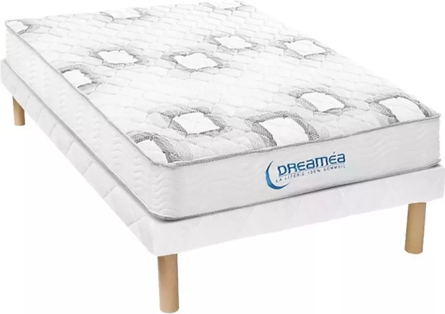 Vente-unique Set bedbodem en matras met pocketveren 20 cm dik SONGE van YSMÉE 90 x 190 cm L 190 cm x H 30 cm x D 90 cm - Foto 2