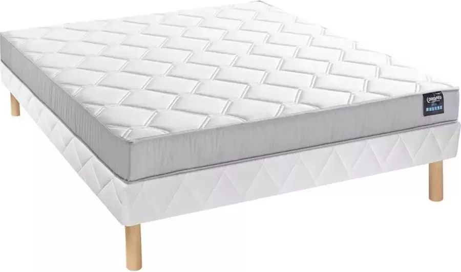 Dreame A Set bedbodem + matras 160 x 200 cm met pocketveren met 5 zones dikte 19 cm PHEBE van A L 200 cm x H 19 cm x D 160 cm