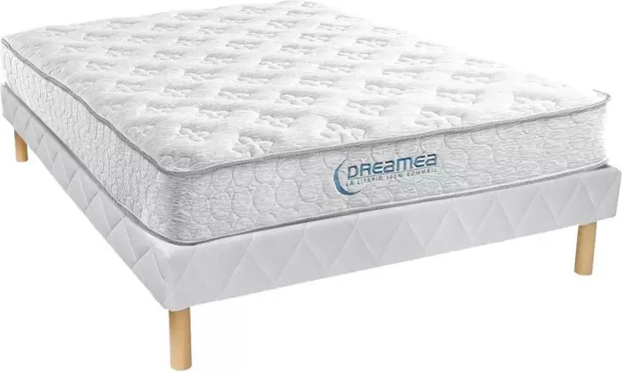 Vente-unique Set bedbodem + matras met pocketveren 22 cm SERENITE van YSMÉE 140 x 190 cm L 190 cm x H 30 cm x D 140 cm - Foto 2