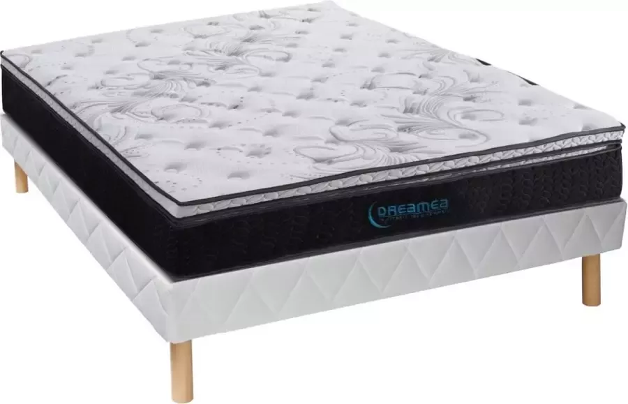Dreame A Set bedbodem + matras met pocketveren en geïntegreerd dekmatras GAMIANI van A 35 cm dik 140 x 190 cm L 190 cm x H 30 cm x D 140 cm - Foto 2