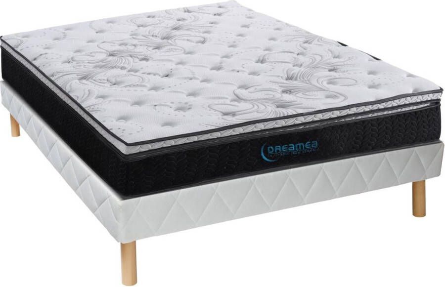 Dreame A Set bedbodem + matras met pocketveren en geïntegreerd dekmatras GAMIANI van A 35 cm dik 160 x 200 cm L 200 cm x H 30 cm x D 160 cm
