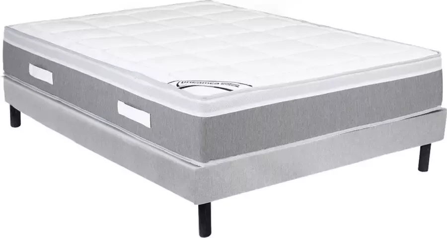 Dreame A Set bedbodem + matras met pocketveren en latex-instap DUCHESSE van A dikte 28 cm 160x200 cm L 200 cm x H 28 cm x D 160 cm