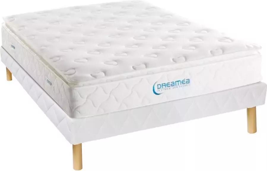 Dreame A Set bedbodem + matras pocketveren en geïntegreerd dekmatras AMERICAN DREAM van A 140 x 190 cm L 190 cm x H 28 cm x D 140 cm