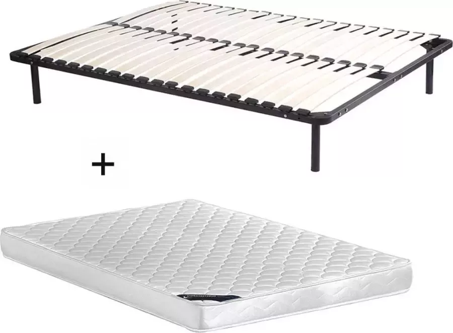 Dreame A Set lattenbodem en schuimmatras DANAE van A 15 cm dik 140 x 190 cm L 190 cm x H 15 cm x D 140 cm