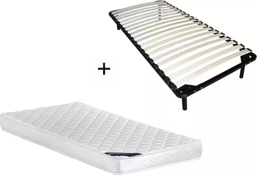 Dreame A Set lattenbodem en schuimmatras DANAE van A 15 cm dik 90 x 190 cm L 190 cm x H 15 cm x D 90 cm