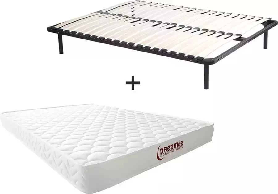 Dreame A Set lattenbodem + schuimmatras met vormgeheugen PELOPS van A dikte 15 cm 140 x 190 cm L 190 cm x H 25 cm x D 140 cm - Foto 3