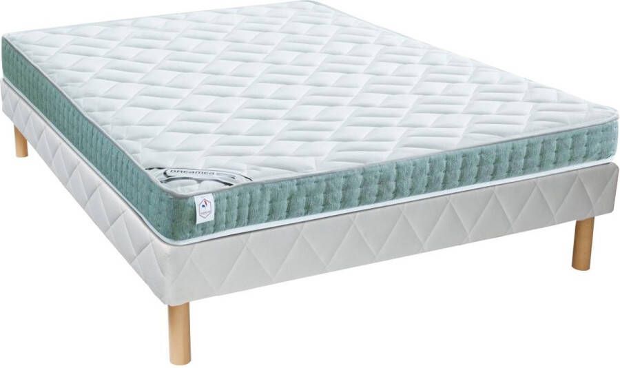 DREAMEA Set bedbodem + matras ORTHOLATEX van dikte 17 cm 160 x 200 cm L 200 cm x H 30 cm x D 160 cm