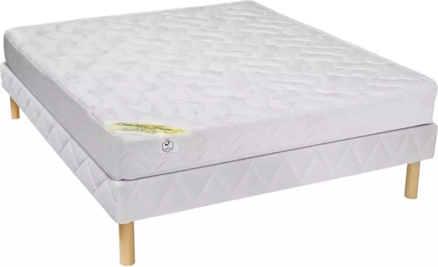 DREAMEA Set bedbodem + matras ORTHOLATEX van dikte 17 cm 160 x 200 cm L 200 cm x H 30 cm x D 160 cm - Foto 2