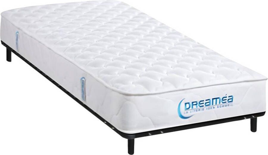 DREAMEA Set lattenbodem en matras met pocketveren dikte 22cm PRESTIGE van 90 x 190 cm L 190 cm x H 25 cm x D 90 cm