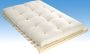Dreame A Set lattenbodem + futon 140 x 190 cm 100% katoen SHIVA van A Beige L 190 cm x H 15 cm x D 140 cm - Thumbnail 1