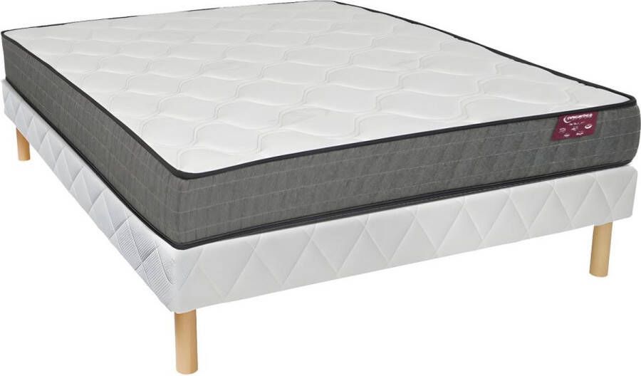 DREAMEA Traagschuim matras + bodemset 20 cm dik 140 x 190 cm MULTONE van L 190 cm x H 30 cm x D 140 cm