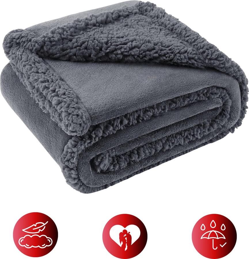 DreamGoodsAR DreamGoods Premium Love Blanket 165x145cm Waterdicht Deken Date Night Seks Deken Waterproof Fleece Plaid Waterdichte Deken voor Bed - Foto 2
