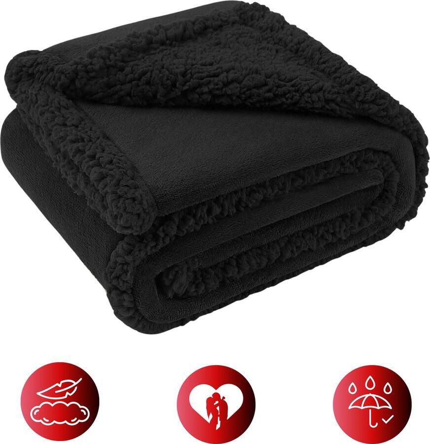 DreamGoodsAR DreamGoods Premium Love Blanket 165x145cm Waterdicht Deken Date Night Seks Deken Waterproof Fleece Plaid Waterdichte Deken voor Bed - Foto 2