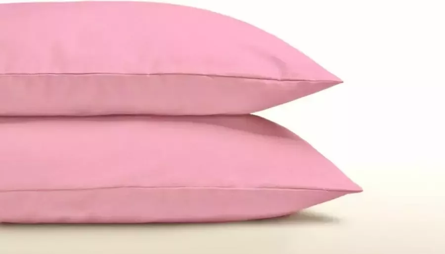 Dreamhouse Bedding Set van 2 roze (zachtroze) kussenslopen (kussensloop) KATOEN voor hoofdkussen van 60 x 70 cm (op het bed cadeau idee voor Kerstmis!)