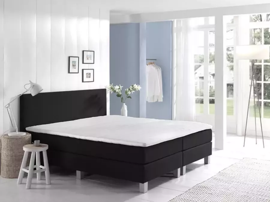 Dreamhouse Complete Boxspring 140x200 cm bed Zwart Pocketvering matrassen Louis Twijfelaar