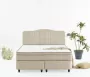 Dreamhouse Boxsprings Dreamhouse Marrakech Opberg Boxspring Bed 140x200 VELVET BEIGE Met veel Opbergruimte en Inclusief Hoofdbord - Thumbnail 1