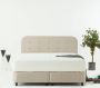 Dreamhouse Boxsprings Dreamhouse Rondo Boxspring met Opbergruimte – Bed 160 x 200 cm Velvet Beige Complete boxspring - Thumbnail 2