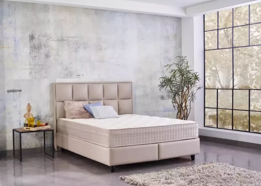 Dreamhouse Boxsprings Miami Boxspring met Opbergruimte – Bed 160 x 200 cm Taupe - Foto 2