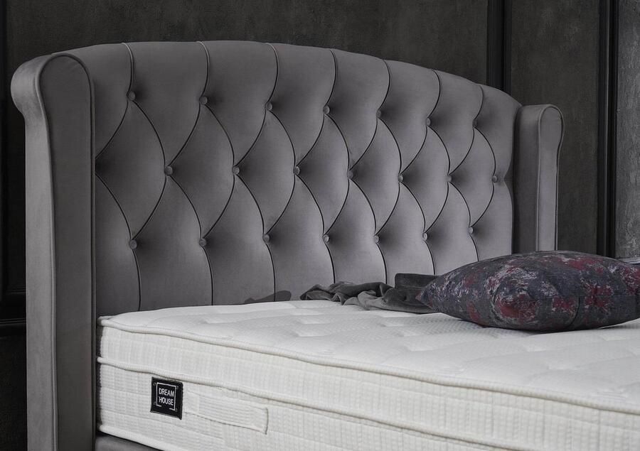 Dreamhouse Aurora Boxspring met Opbergruimte Tweepersoons Antraciet 160x200 - Foto 7