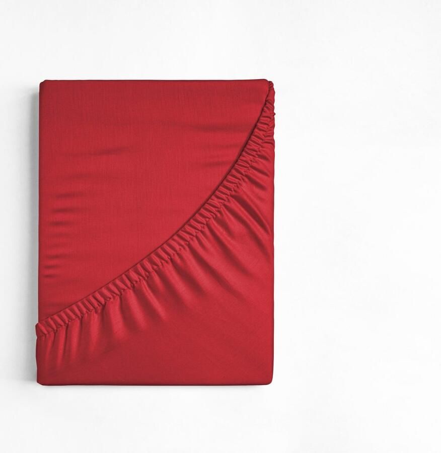 Dreamhouse Katoen Hoeslaken 120x200 cm Rood Twijfelaar