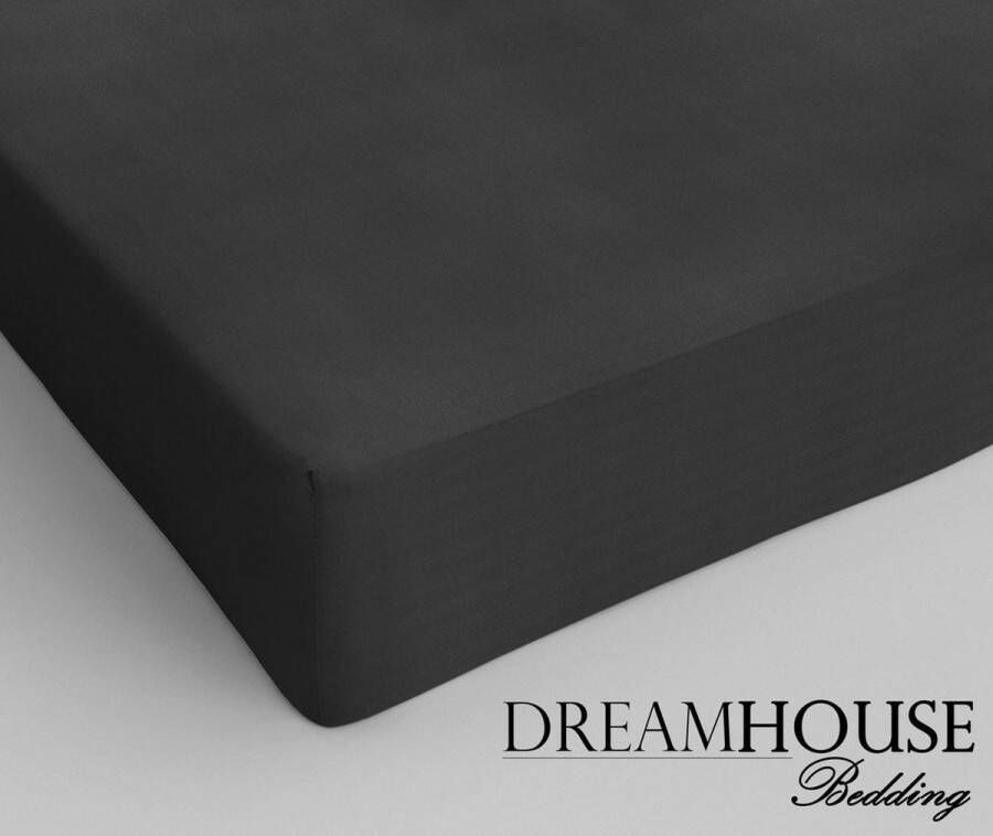 Dreamhouse Katoen Hoeslaken 120x200 cm Antraciet Twijfelaar