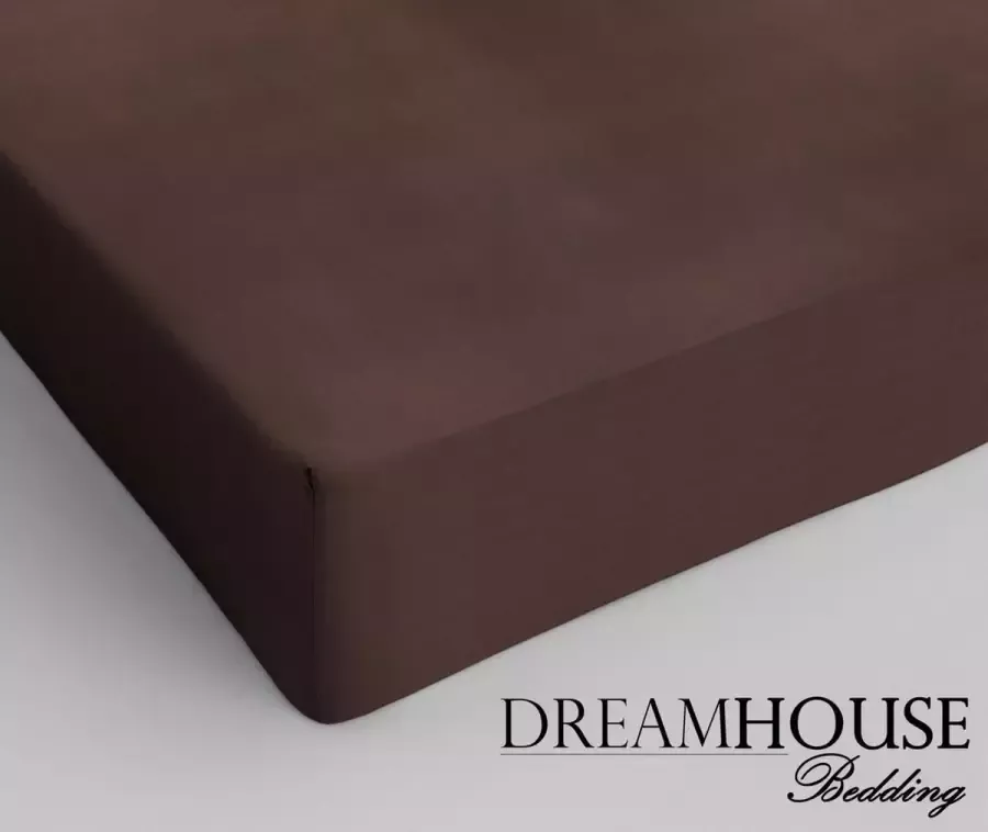 Dreamhouse Katoen Hoeslaken 120x200 cm Bruin Twijfelaar