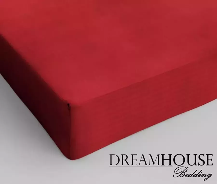 Dreamhouse Katoen Hoeslaken 120x200 cm Rood Twijfelaar