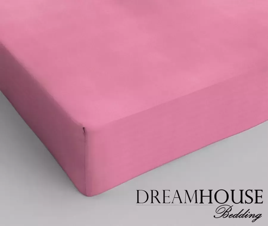 Dreamhouse Katoen Hoeslaken 120x200 cm Roze Twijfelaar