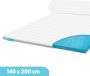 Dreamlab Topper matras 140 x 200 – 2-Pers Topdekmatras Naturalis HR Koudschuim – 6 CM Dik Antibacterieel Orthopedisch Verantwoord 4 Seizoenen Incl Wasbare Hoes - Thumbnail 2