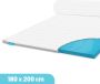 Dreamlab Topper matras 180 x 200 – 2-Pers Topdekmatras Naturalis HR Koudschuim – 6 CM Dik Antibacterieel Orthopedisch Verantwoord 4 Seizoenen Incl Wasbare Hoes - Thumbnail 2