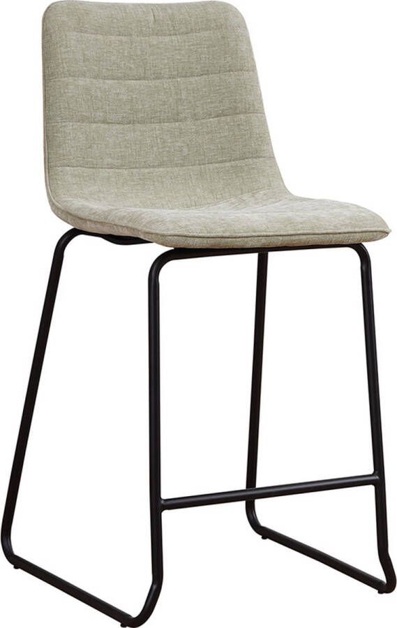 Dripio Barkruk Eli Set van 1 Polyester Zitting Ergonomisch Barstoelen zonder rugleuning Keuken Groen 98cm