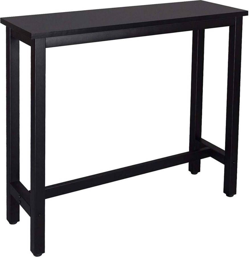 Dripio Bartafel Vasco Zwart Voor binnen Keuken Hout Metaal Rechthoekig 120x40x100cm