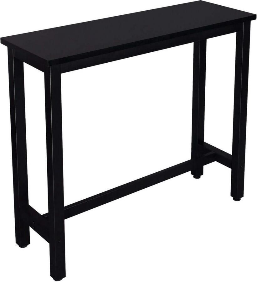 Dripio Bartafel strak & modern stevig MDF & metaal geschikt voor interieurs tijdloos zwart 120x40x100 cm