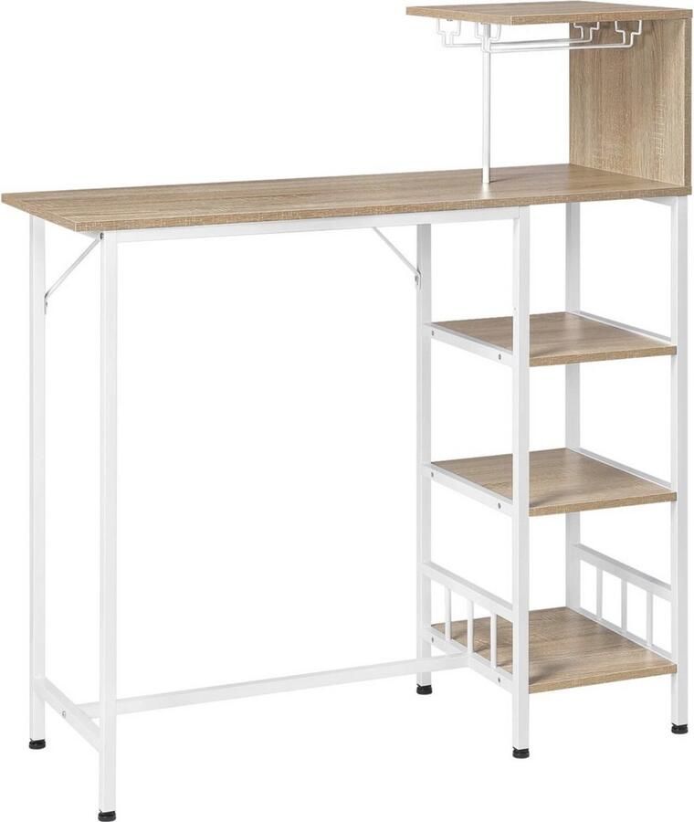 Dripio Bartafel voor keuken licht eik hout multifunctioneel & stevig stijlvol MDF 108.5x40x125.5 cm