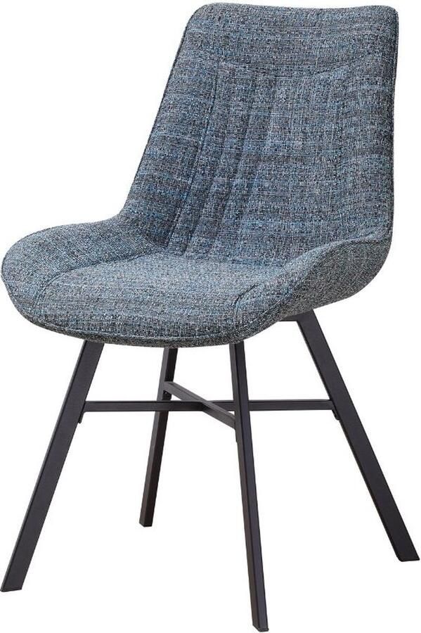 Dripio Eetkamerstoel set van 1 Stof chenille Industrieel Eetkamerstoelen