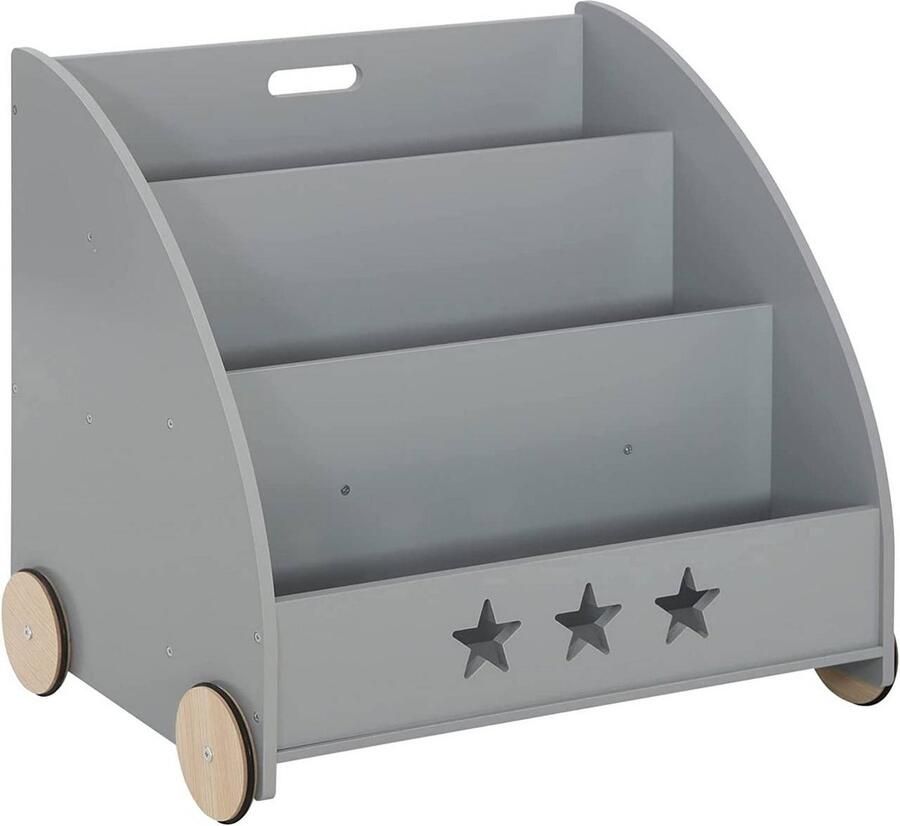 Dripio Opbergkast Kinderen Grijs Boekenkast Speelgoedkast Kinderkamer
