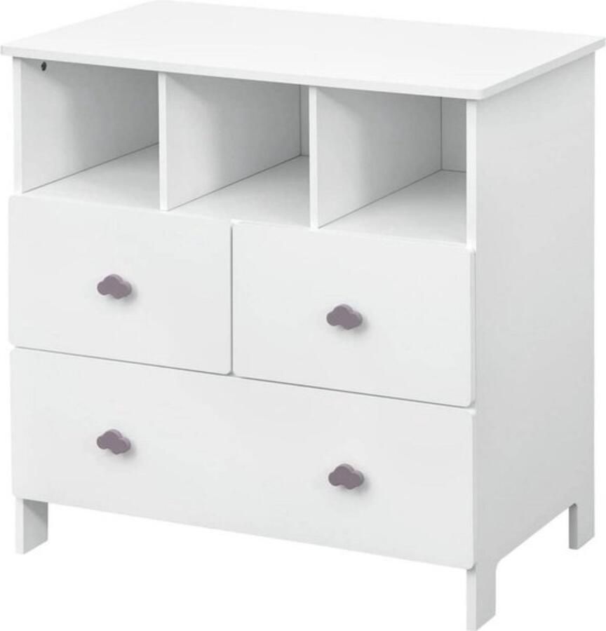 Dripio Opbergkast Voor Kinderen Wit Speelgoedkast Kinderkamer Hout